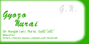 gyozo murai business card